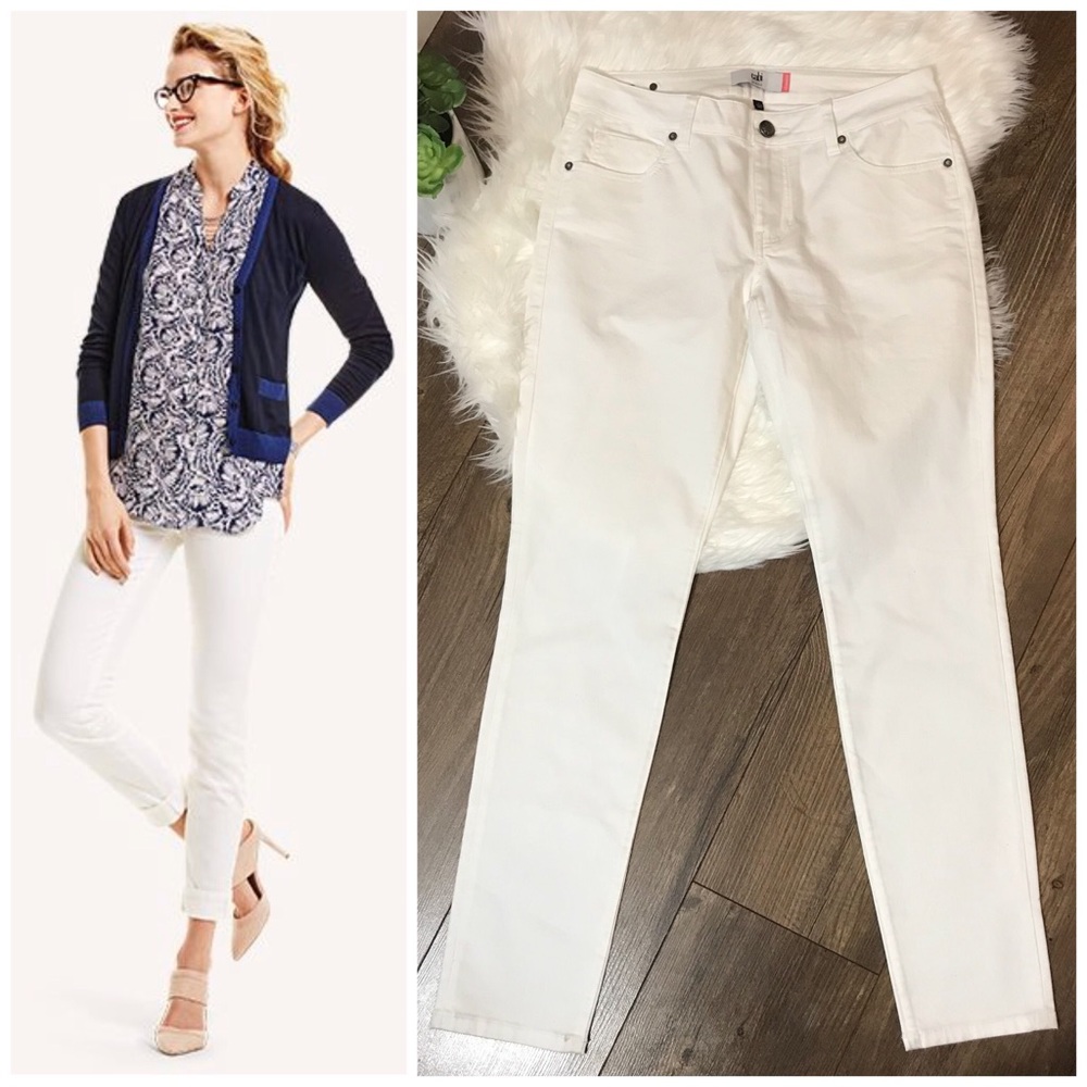 CAbi | 5088 Slimmie Slim Leg Jean White